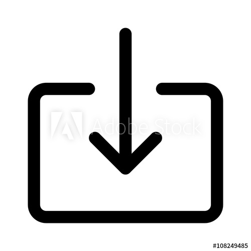 500x500 Import Or Import Document Download Line Art Icon For Apps
