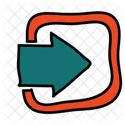 256x256 Import Icon Of Doodle Style