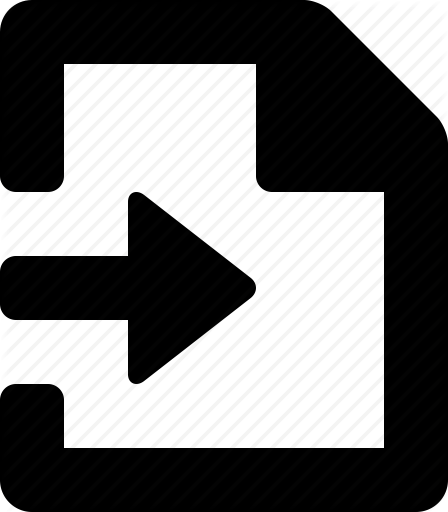 448x512 Document, Import Icon