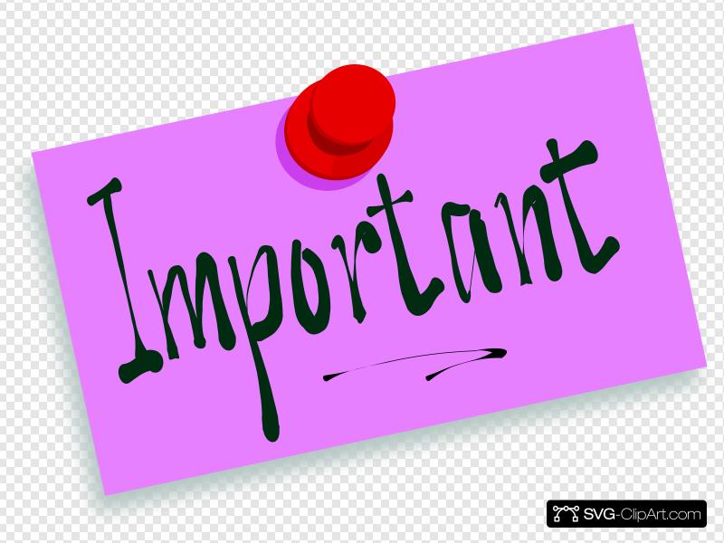 800x600 Thumbtack Note Important Clip Art, Icon