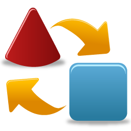 256x256 Export, Import Icon