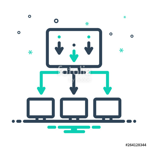 500x500 Mix Line Icon For Importer Stock Image And Royalty Free Vector