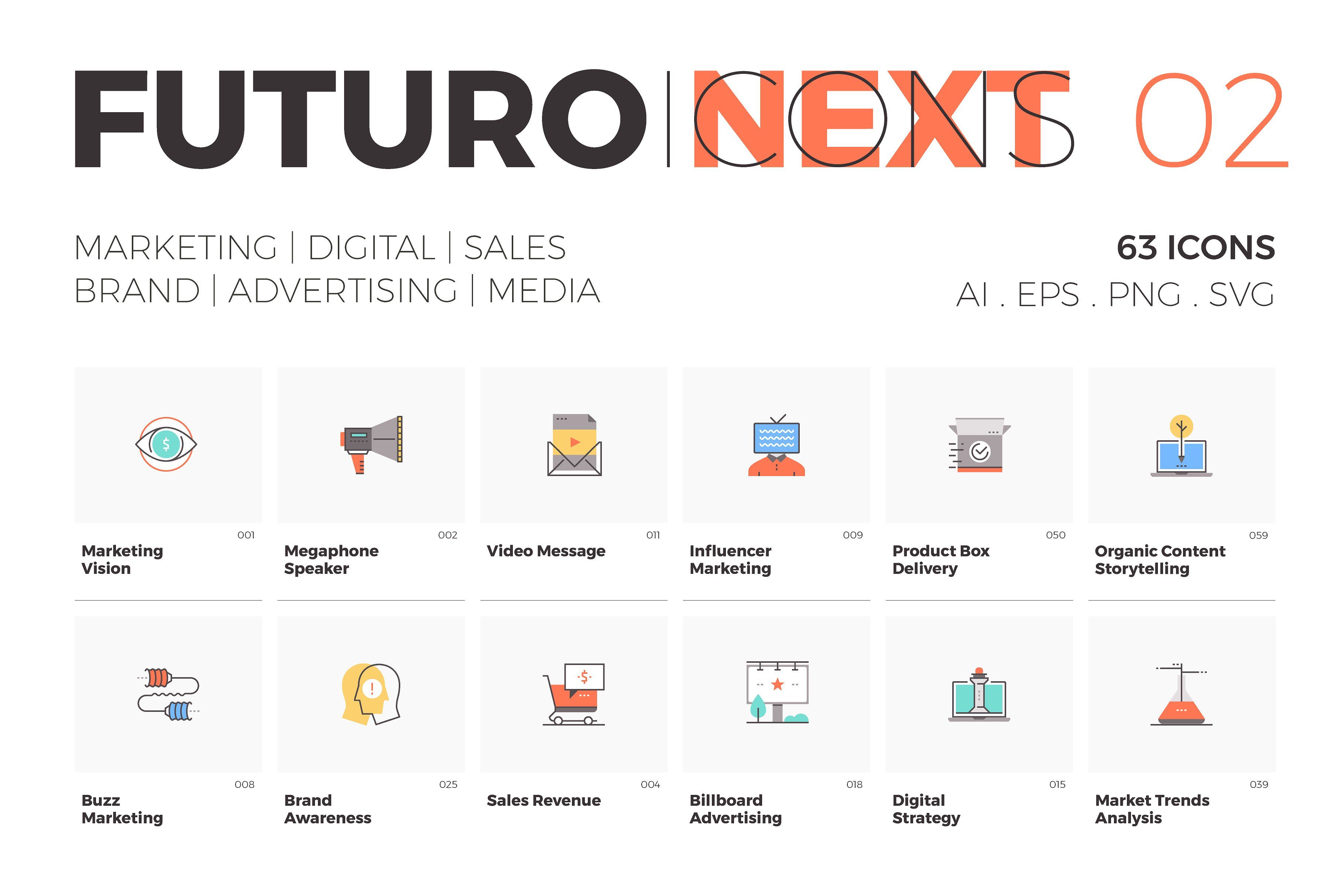 3640x2428 Futuro Next Icons Marketing Pack