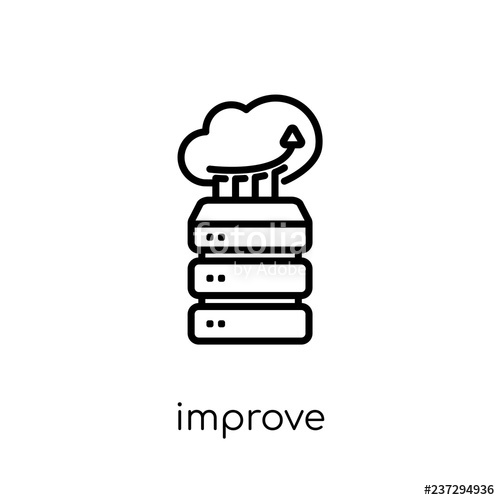 500x500 Improve Icon Trendy Modern Flat Linear Vector Improve Icon
