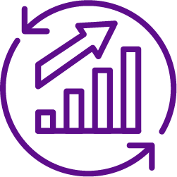 251x251 Continuous Improvement Purple Icon