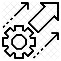 256x256 Process Improvement Icon Of Line Style