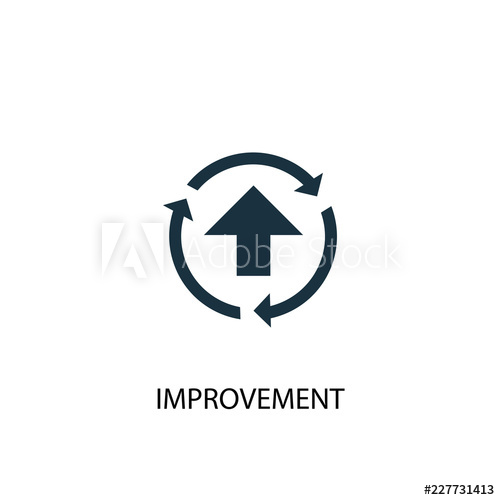 500x500 Improvement Icon Simple Element Illustration Improvement Concept