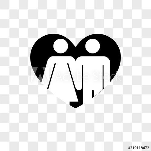500x500 Couple In Love Vector Icon On Transparent Background, Couple