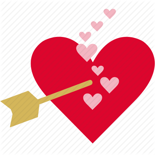512x512 Arrow, Cupid, Fall In Love, Heart, Romance, True Love Icon