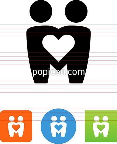 400x494 People In Love Icon