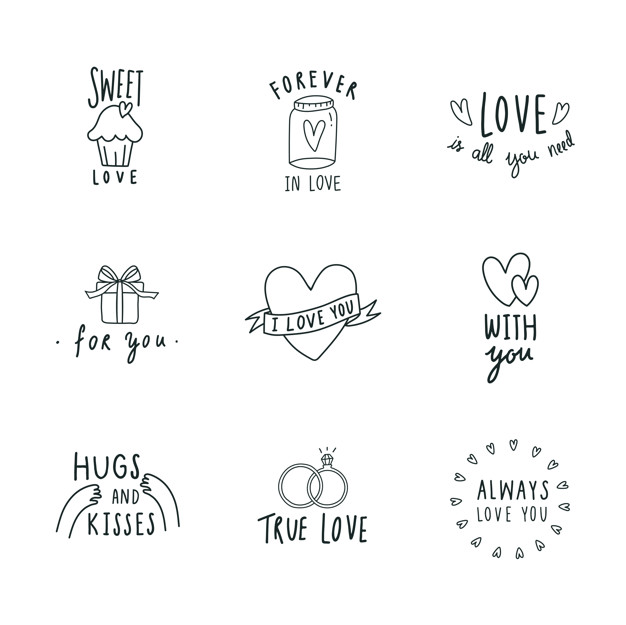 626x625 Symbols Of Love Icon Set Vector Vector Free Download