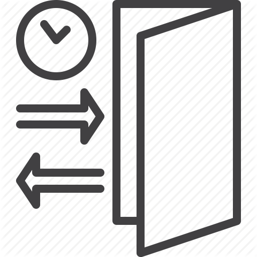 512x512 Check In, Check Out, Door, Hotel Icon