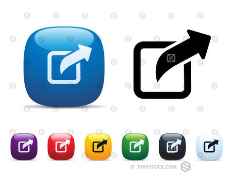 480x360 Arrow Out Icon Set Staystock