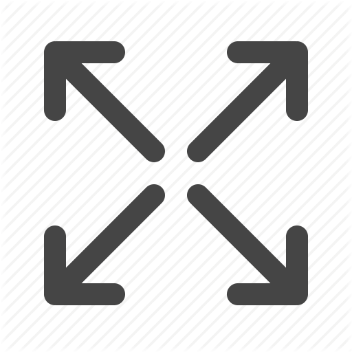 512x512 Arrows, Maximize, Zoom Out Icon