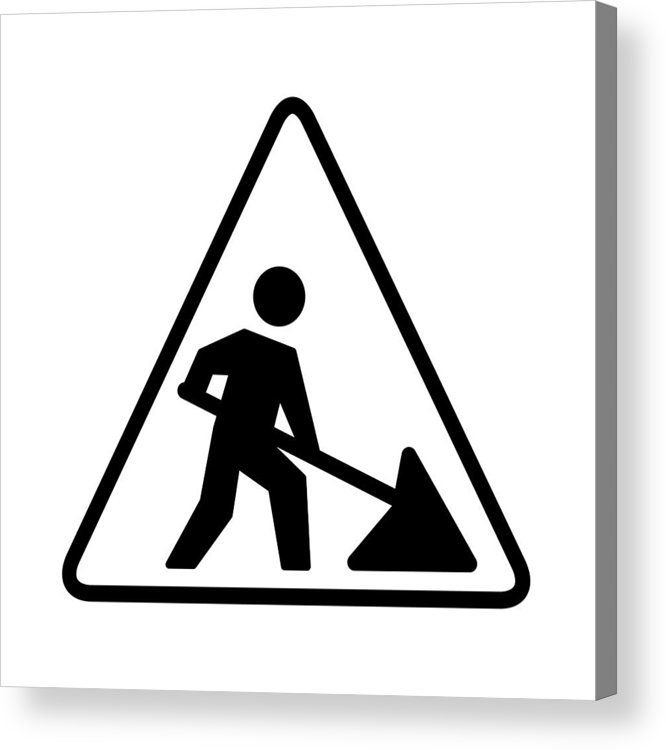 666x750 Work In Progress Icon Acrylic Print