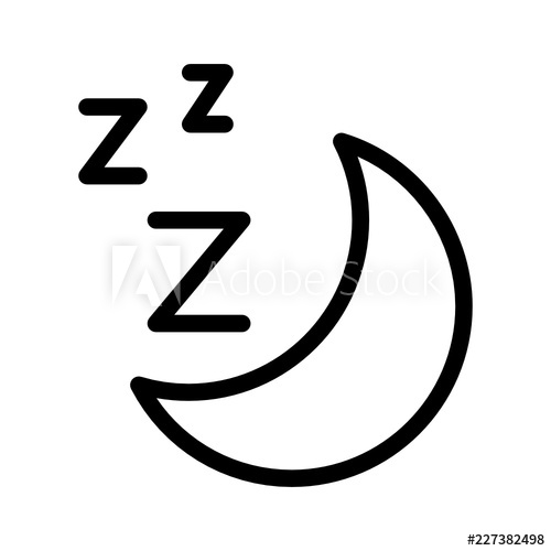 Inactive Sleep Night Moon Vector Icon 500x500 Inactive Sleep Night Moon Vector Icon
