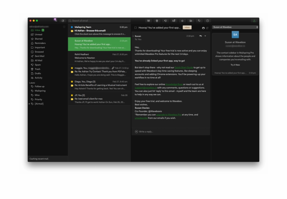 920x639 Email Scheduling And Reminders, A Unified Inbox, Touch