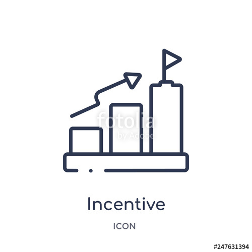 500x500 Incentive Icon From User Interface Outline Collection Thin Line