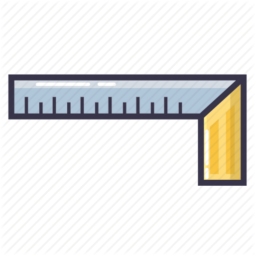 512x512 Cm, Inch, Long, Ruler, Tool, Try Square Icon