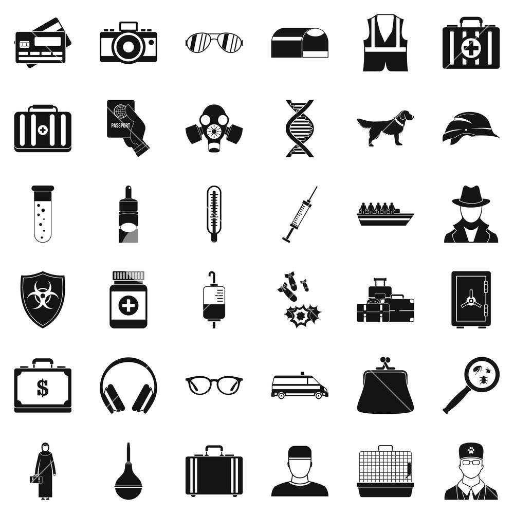 1000x1000 Incident Icons Set Simple Style Of Incident Vector Icons