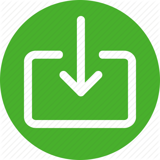 512x512 Circle, Download, File, Guardar, Import, Include, Queue Icon