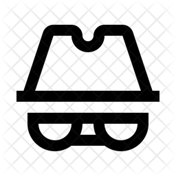 256x256 Incognito Mode Icon Of Line Style