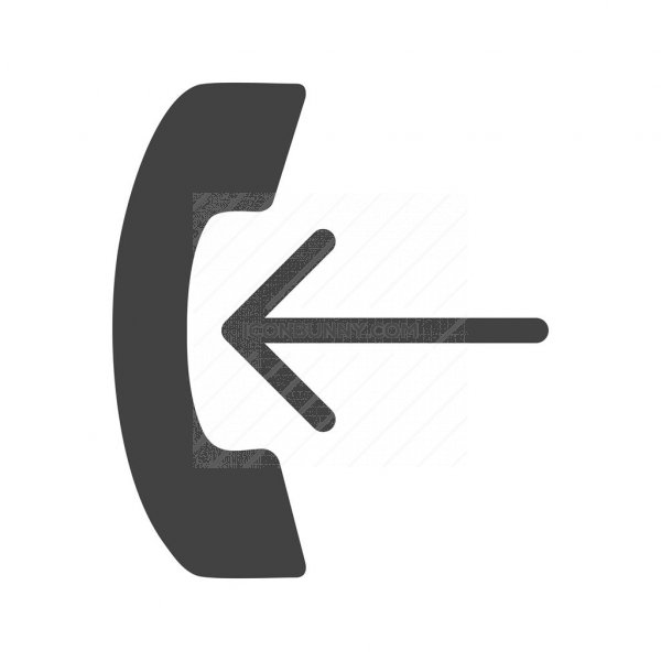 600x600 Incoming Call Glyph Icon