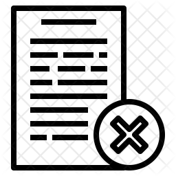 256x256 Incomplete Document Icon Of Line Style