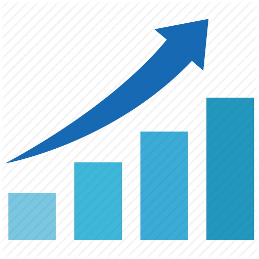 512x512 Graph, Increase, Price, Rising, Stock, Table Icon