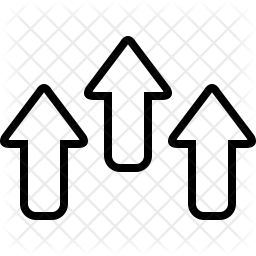 256x256 Increase Icon Of Line Style