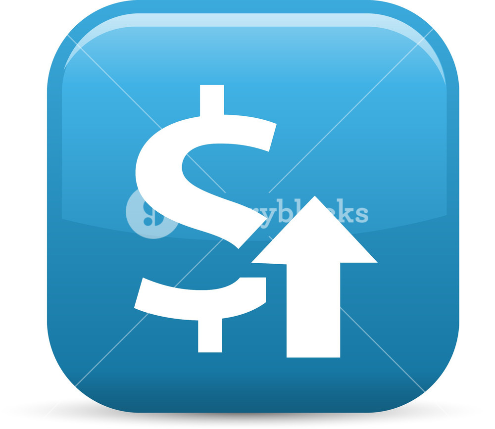 1000x867 Increase Revenue Elements Glossy Icon Royalty Free Stock Image