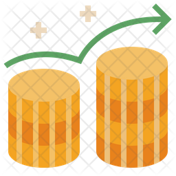 256x256 Increase Revenue Icon Of Flat Style