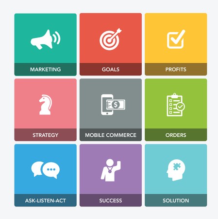 449x450 Increase Sales Icon Set Royalty Free Vector Graphics