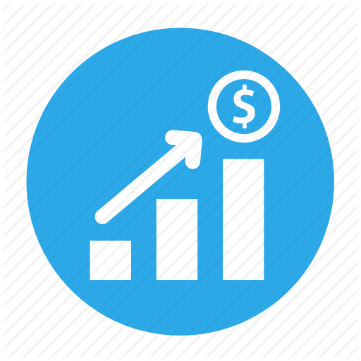 512x512 Business, Circle, Income, Increase, Office, Profit, Sales Icon