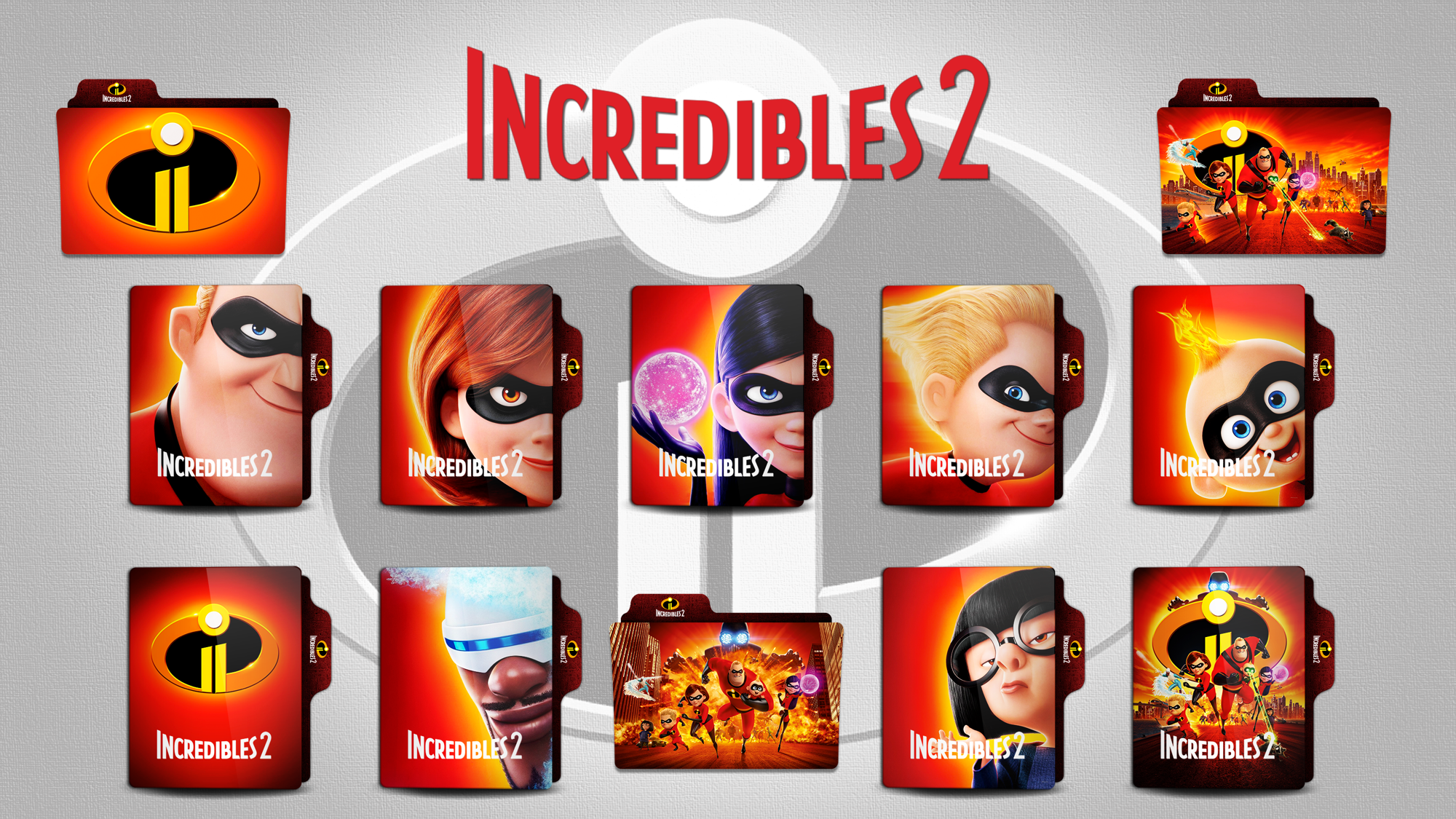 Incredibles Folder Icon 2000x1125 Incredibles Folder Icon