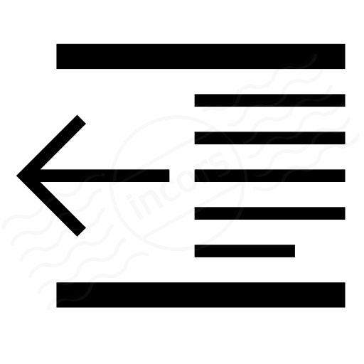 512x512 Iconexperience I Collection Indent Decrease Icon