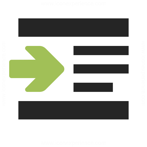 512x512 Indent Increase Icon Iconexperience