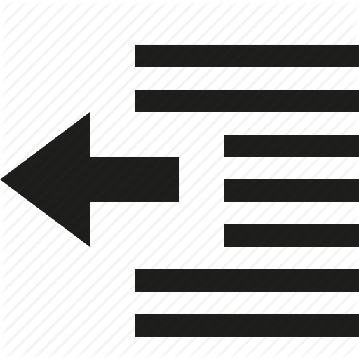 512x512 Decrease, Indent Icon