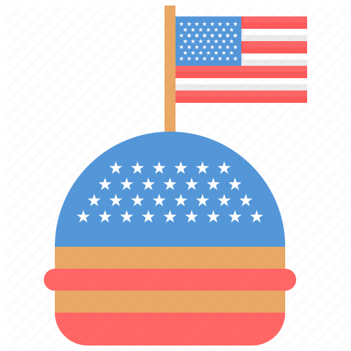 512x512 Fourth, Hamburger, Independence Day, July Icon