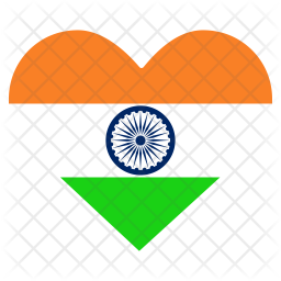 256x256 Independence Day Love Icon Of Flat Style