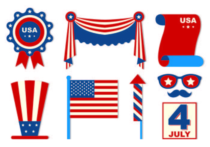 700x490 Set Of Independence Day Icons