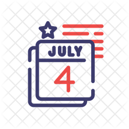 256x256 Usa Independence Day Icon Of Dualtone Style