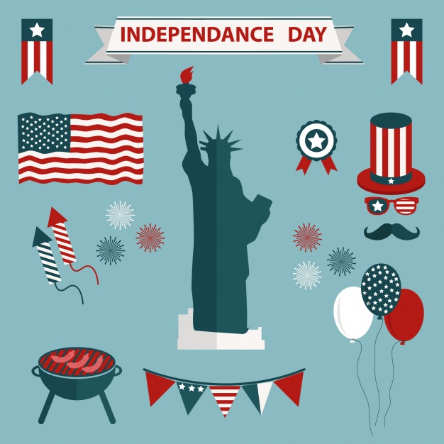 626x626 Usa Independence Day Icons Colelction Vector Free Download