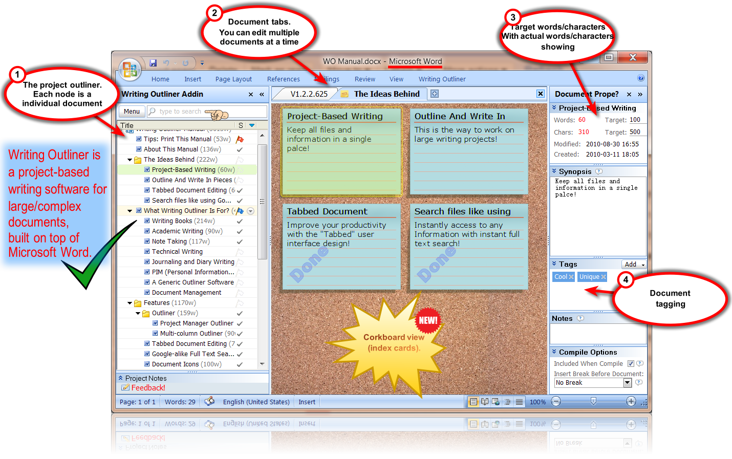 1430x897 Use Index Cards On A Corkboard To Manage Your Documents