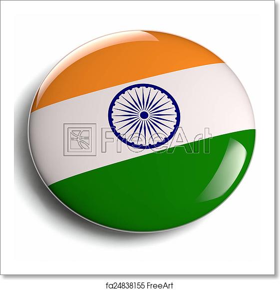 561x581 Free Art Print Of India India Flag Icon Design Element Freeart