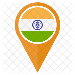 256x256 India Flag Icon Of Flat Style
