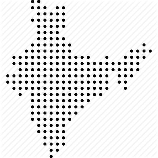 512x512 Asian, Bharat, Hindustan, India, Map Icon