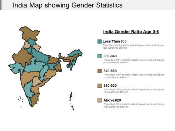 560x420 India Map Showing Gender Statistics Ppt Powerpoint Presentation