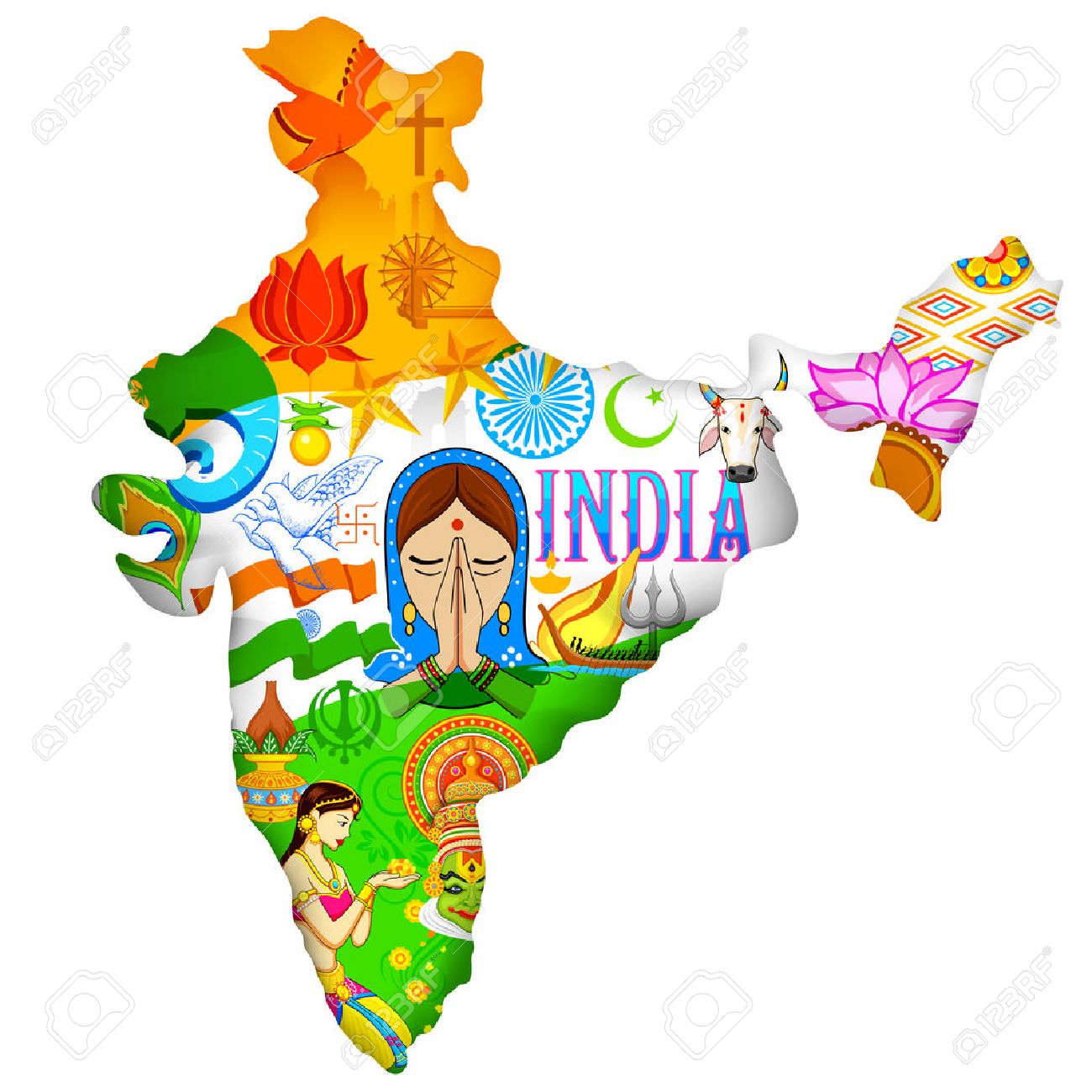 1300x1300 Map Of India Cartoon Download Them And Print