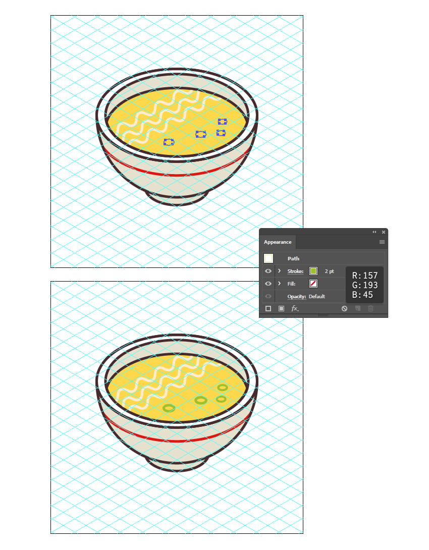 850x1090 How To Make Isometric Art Food Icons In Adobe Illustrator